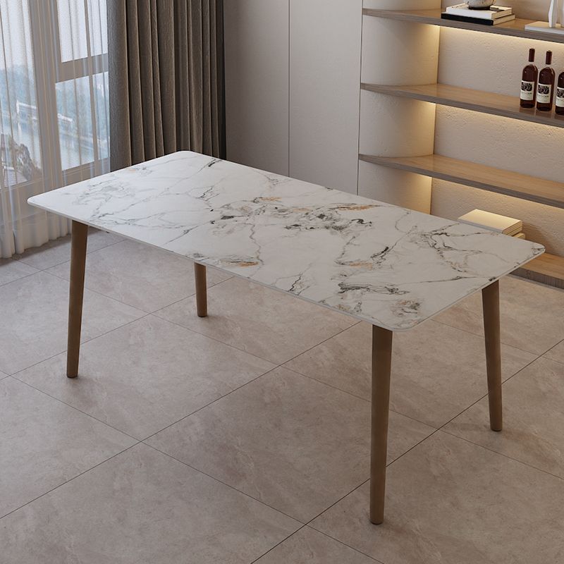 Modern Style Stone Furniture 1/5 Pcs Dining Room Table Set for Home