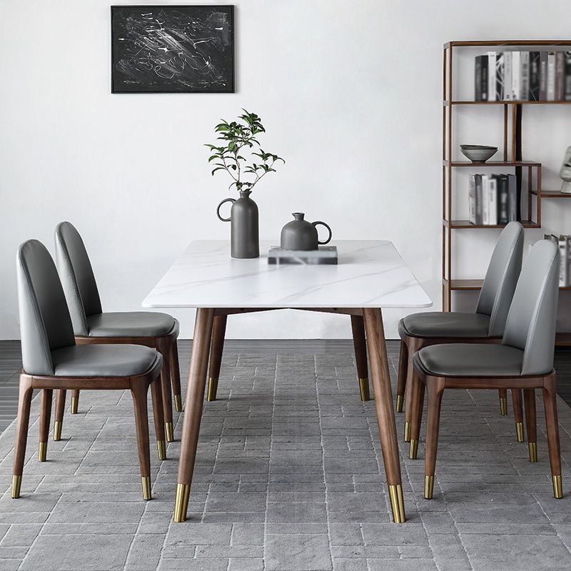 Modern Style Stone Dining Table 4-foot Dining Site Table for Dining Room Clearhalo ' dining_table' 'Dining Tables & Seating' 'Dining Tables' 'furn' 'furn_dining_table' 'Furniture' 'furniture_dining_table' 'Kitchen & Dining Furniture' 'kitchen&dining_furn' 'kitchen' 'kitchen_dining_table' 1200x1200_636da1de-f17a-454f-9e9e-ac9b82984ada