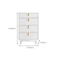 Commode contemporaine de 13,65 pouces de largeur avec 3/4/5 tiroirs