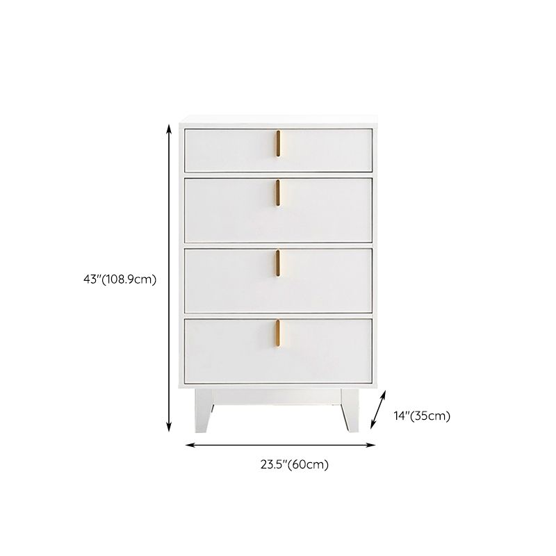 Commode contemporaine de 13,65 pouces de largeur avec 3/4/5 tiroirs