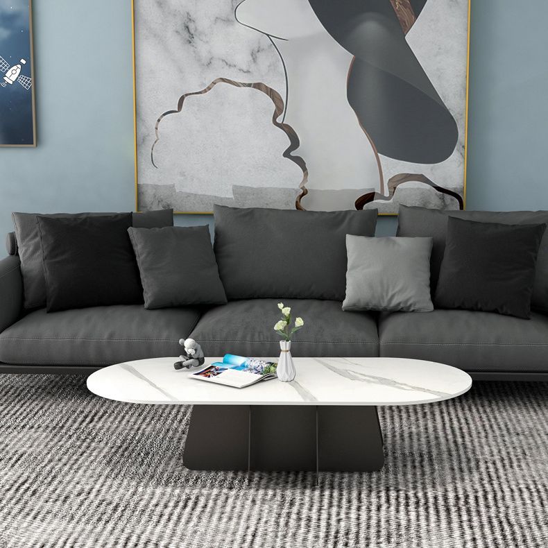 Contemporary Round Stone Pedestal Coffee Cocktail Table - 13.8''/15''/17.7'' H Clearhalo 'Coffee & Accent Tables' 'Coffee Tables' 'coffee_tables' 'furn' 'furn_coffee_tables' 'Furniture' 'furniture_coffee_tables' 'Living Room Furniture' 1200x1200_636fea35-efb2-4302-9819-f95309b8b751