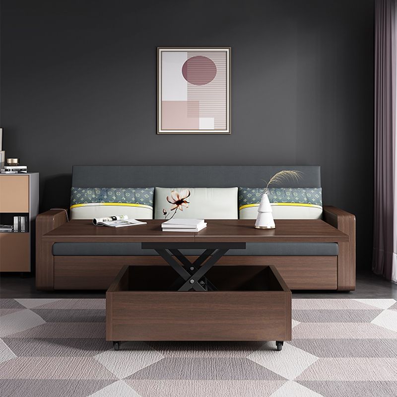 31 "De large canapé-lit contemporain futon gris oreiller comprenant un canapé-lit