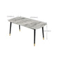 Industrial Dining Rectangle Table Sintered Stone Table with Metal Legs for Home Clearhalo 'Dining Tables & Seating' 'Dining Tables' 'dining_table' 'furn' 'furn_dining_table' 'Furniture' 'Kitchen & Dining Furniture' 1200x1200_637165f7-e08e-450b-b96d-3787143fb22a