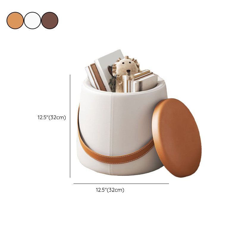 Modern Pouf Ottoman Fabric Upholstered Solid Color Portable Square Ottoman with Storage Clearhalo 'furn' 'furn_ottomans_poufs' 'Furniture' 'Living Room Furniture' 'Ottomans & Poufs' 'ottomans_poufs' 1200x1200_637257a4-6160-4f11-8787-35b095f4e7cf