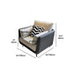 Faux Leather Stain Resistant Modern Standard Square Arm Settee Couch