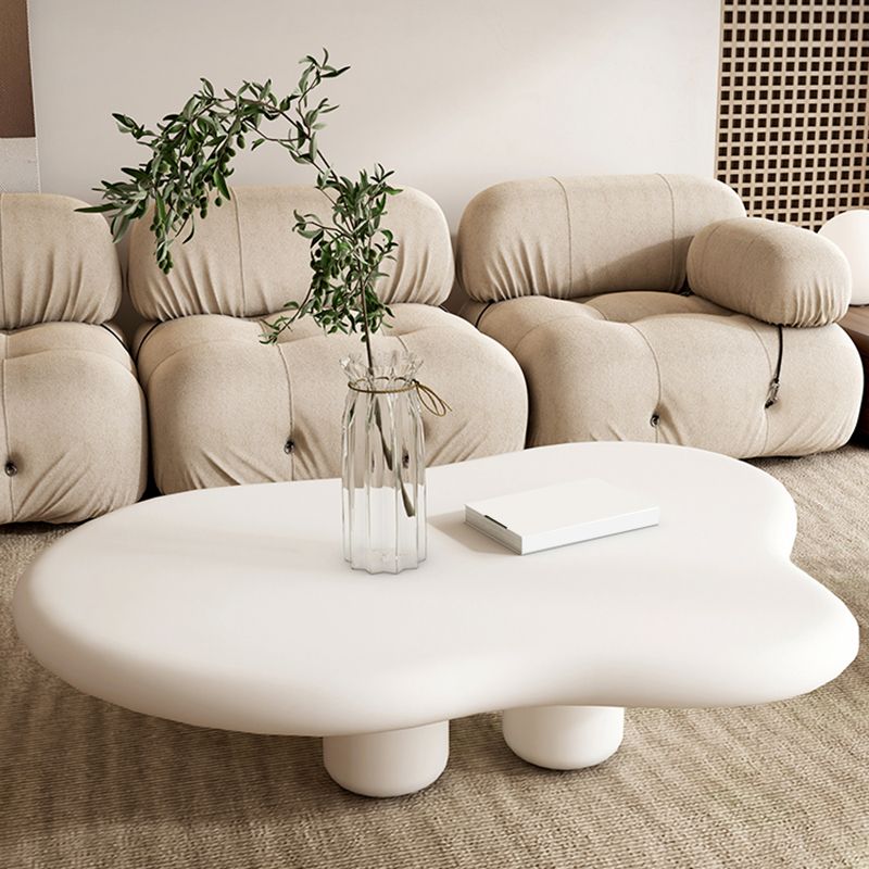 11.81" Tall Scandinavian Style Cocktail Table 4 Legs Coffee Table Clearhalo 'Coffee & Accent Tables' 'Coffee Tables' 'coffee_tables' 'furn' 'furn_coffee_tables' 'Furniture' 'Living Room Furniture' 1200x1200_6373714f-c6e7-4a4e-9614-1e4b73173707