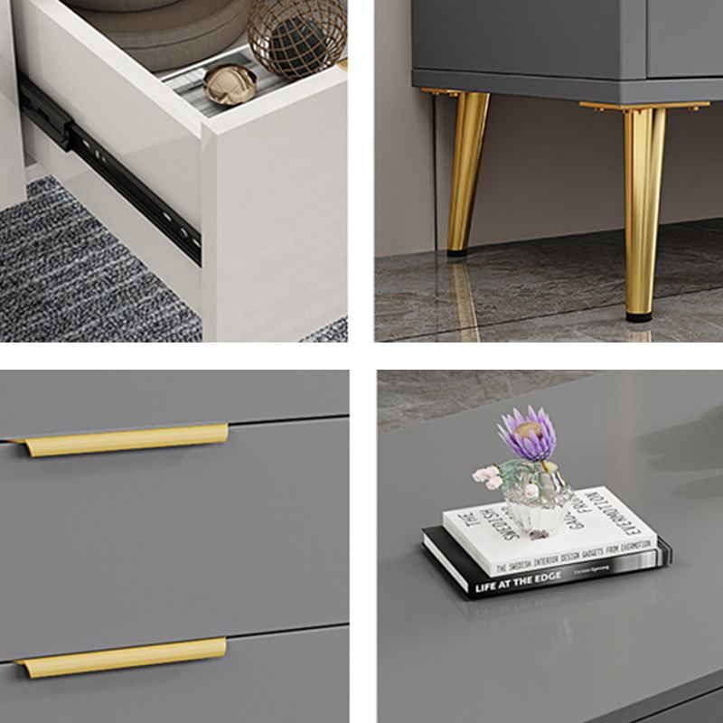 Glam Engineered Wood TV Stand Console Enclosed Storage TV Console Clearhalo 'furn' 'furn_tv_stands_entertainment_centers' 'Furniture' 'Living Room Furniture' 'TV Stands & Entertainment Centers' 'TV Stands & Media Storage Furniture' 'tv_stands_entertainment_centers' 1200x1200_6377364d-07da-43b9-8594-76d8189c0bad
