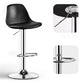 Metal Contemporary Kitchen Dining Room Armless Stool Adjustable Height Barstool Clearhalo 'Bar Furniture' 'Bar Stools' 'bar_stools' 'furn' 'furn_bar_stools' 'Furniture' 'furniture_bar_stools' 'Kitchen & Dining Furniture' 1200x1200_63777e47-6fea-4ead-bd43-a38cb6998563