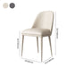Contemporary Style Armless Solid Back Chair Leather Dining Chairs for Kitchen Clearhalo ' kitchen&dining_furn' 'Dining Chairs' 'Dining Tables & Seating' 'dining_chair' 'furn' 'furn_dining_chair' 'Furniture' 'furniture_dining_chair' 'Kitchen & Dining Furniture' 'kitchen' 1200x1200_6377fcbc-92ec-4ffa-ae45-17caa1d08556