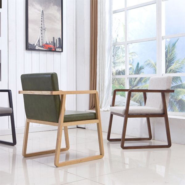 Traditional Wood Dining Side Chair Home Solid Back Dining Chair with Arm Clearhalo ' kitchen&dining_furn' 'Dining Chairs' 'Dining Tables & Seating' 'dining_chair' 'furn' 'furn_dining_chair' 'Furniture' 'furniture_dining_chair' 'Kitchen & Dining Furniture' 'kitchen' 1200x1200_637bccb0-0fac-40a6-9d3b-f1b0b0ae93dd