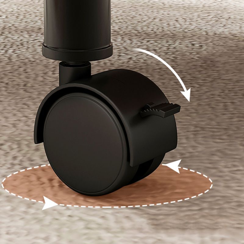 Contemporary Accent Side Table with Storage Wood and Metal End Table