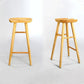 Industrial Armless Bar Stools Wood Dining Stool with Footrest Clearhalo 'Bar Furniture' 'Bar Stools' 'bar_stools' 'furn' 'furn_bar_stools' 'Furniture' 'Kitchen & Dining Furniture' 1200x1200_637e6e35-95fc-4bc5-a764-6c1e7b27cc65
