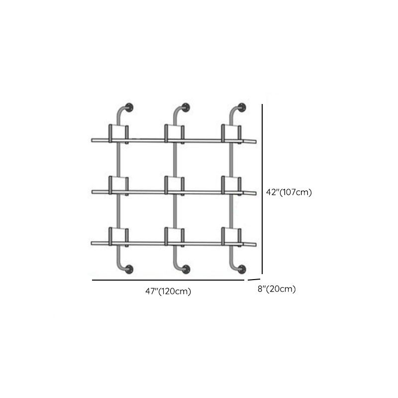 Glam Engineered Holz Bücherregal schwimmend weiß geschlossener Bücherregal