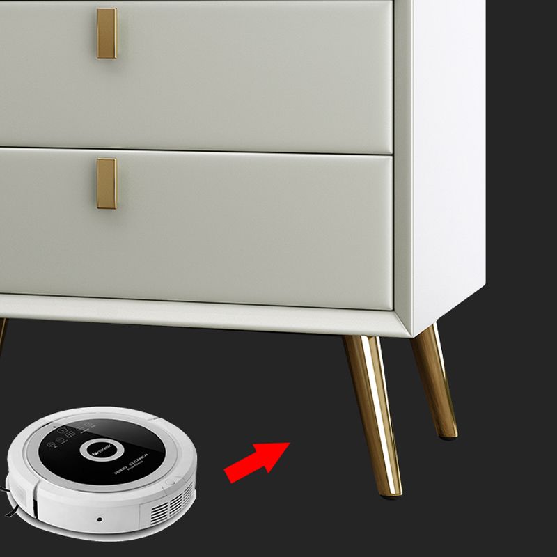 Table de nuit de rangement de tiroir moderne Faux table de chevet pour chambre à coucher