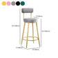 Scandinavian Round Armless Counter Stools Upholstered Bar Stools for Home Clearhalo 'Bar Furniture' 'Bar Stools' 'bar_stools' 'furn' 'furn_bar_stools' 'Furniture' 'furniture_bar_stools' 'Kitchen & Dining Furniture' 1200x1200_6382e891-5f64-4b72-936c-d6fc56616852