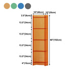 Acrylic Closed Back Standard Bookshelf Vertical Glam Bookshelf Clearhalo 'Bookcases' 'furn' 'furn_bookcases' 'Furniture' 'furniture_bookcases' 'kitchen' 'kitchen_bookcases' 'Living Room Furniture' 'Office Furniture' 1200x1200_6382eb7f-65c6-4a80-955a-deb312cd41ad