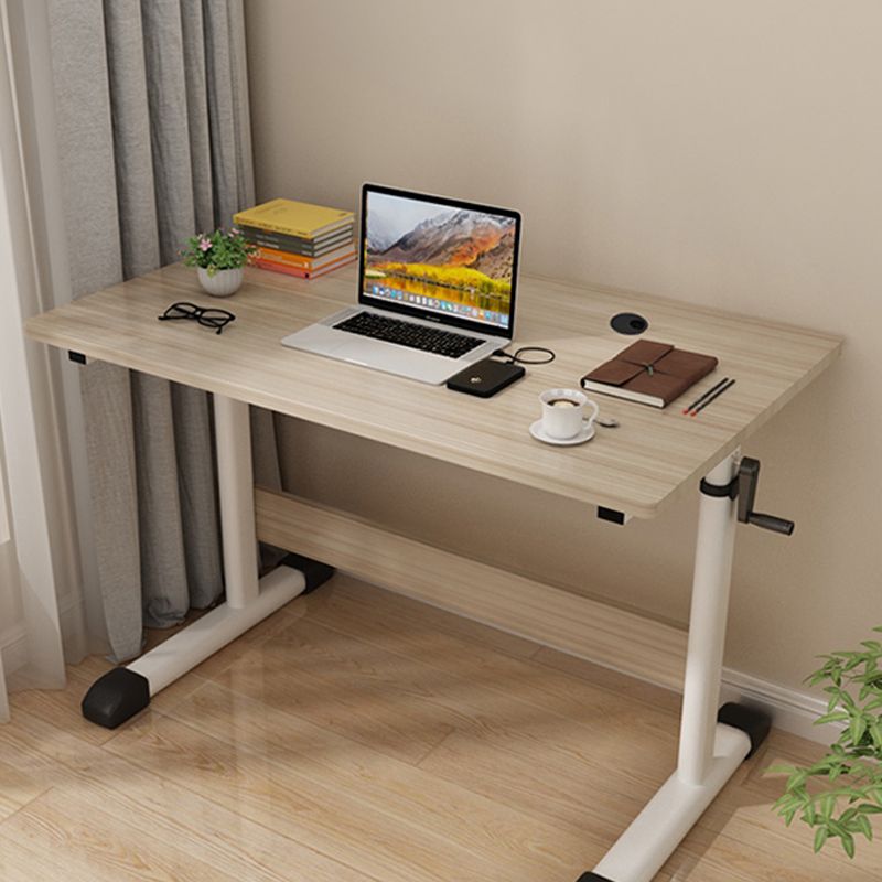 Hauteur réglable Home bureau de bureau T-Shape Base Cable Management Writing Desk