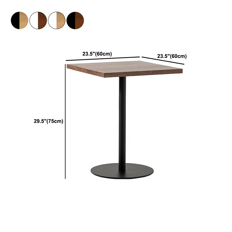 Coffee Shop Wood Dining Table Industrial Style Round Dining Table