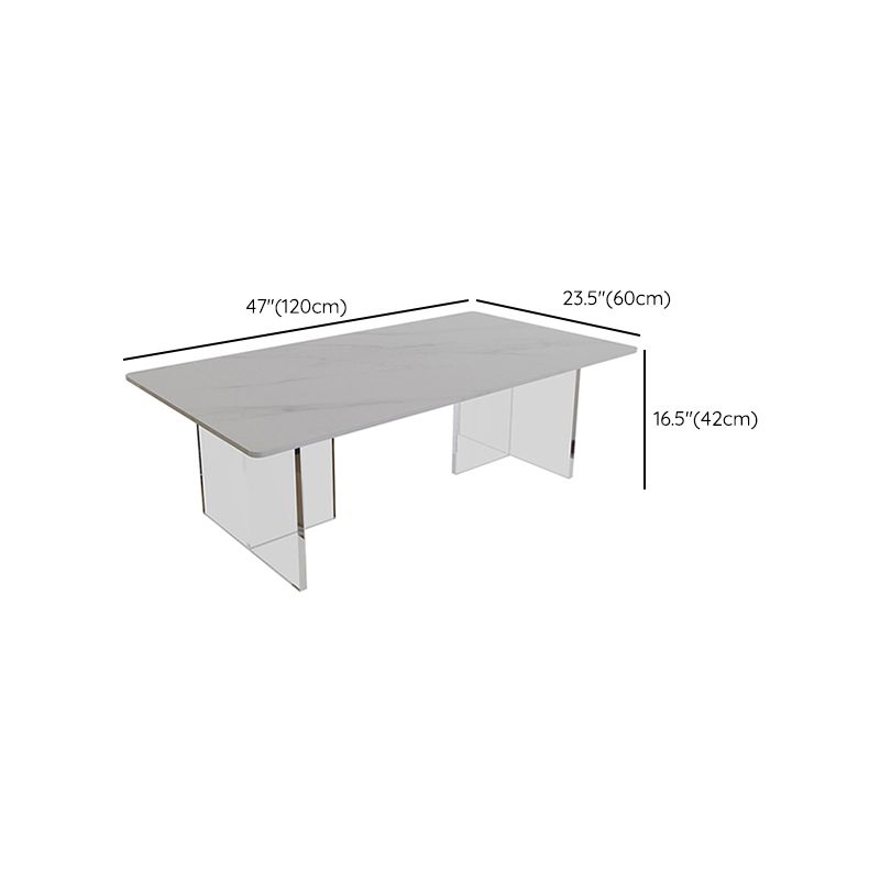Slate Top Coffee Cocktail Table Sled Rectangle Coffee or End Table Clearhalo 'Coffee & Accent Tables' 'Coffee Tables' 'coffee_tables' 'furn' 'furn_coffee_tables' 'Furniture' 'Living Room Furniture' 1200x1200_6386c2b9-1446-4b68-bc9b-7b3da160df16