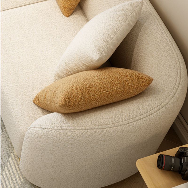 Moderne stijl Sofa Wind Zelfs achtersteun gebogen rugleuning spons kussen vullende bankbed