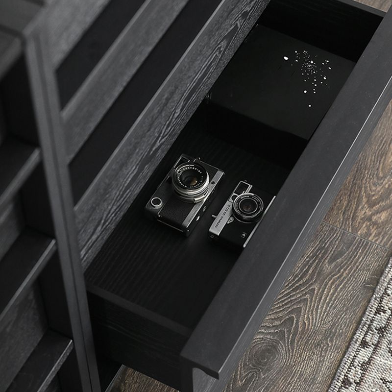 Industrial Solid Wood Accent Chest Rectangle Accent Chest with Drawer