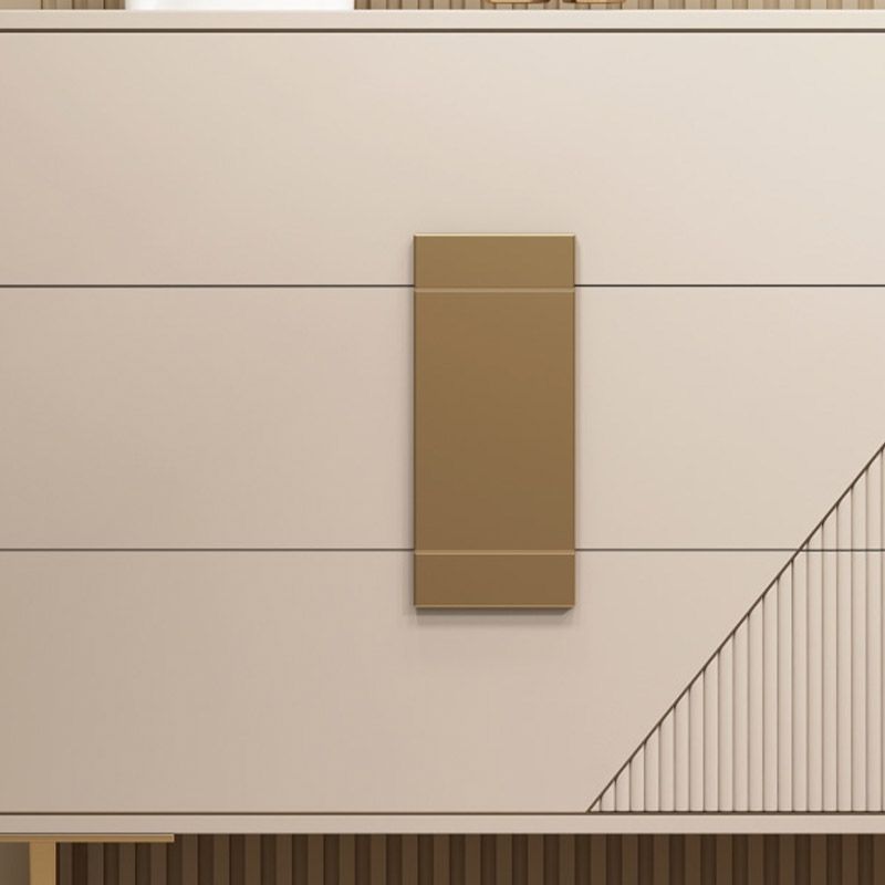 Tavolo da buffet di legno moderno e contemporaneo con armadi e cassetti