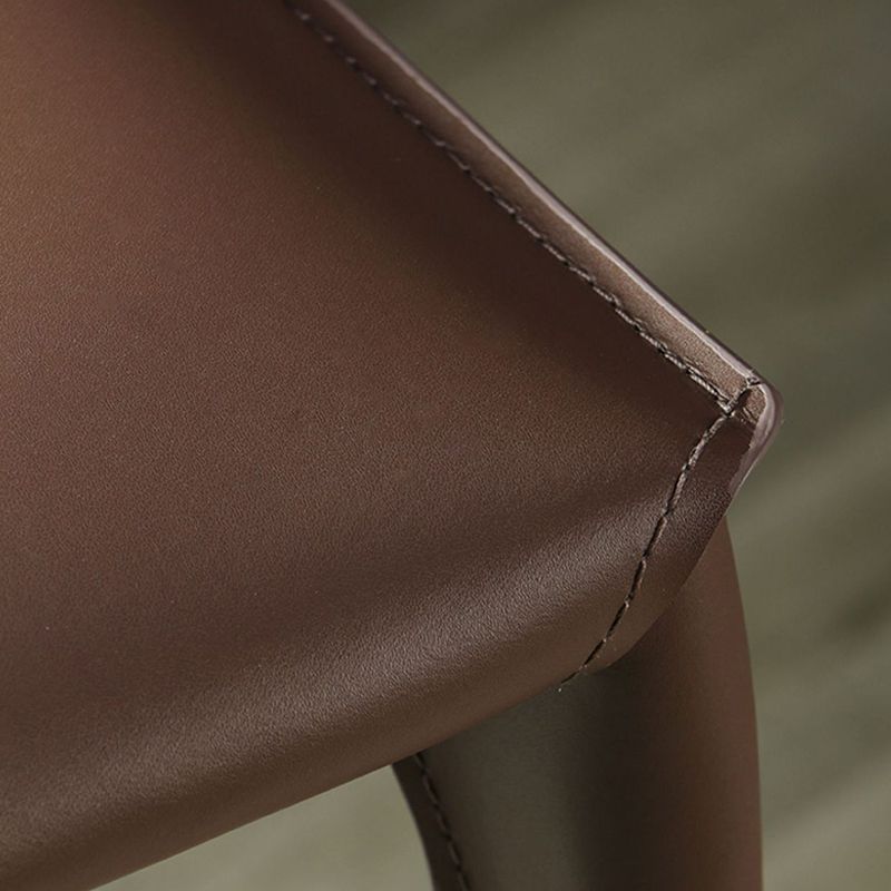 Coffee Shop Leather Bar Stool Rectangular Footrest Low Back Counter Height Stool, 1 Piece Clearhalo 'Bar Furniture' 'Bar Stools' 'bar_stools' 'furn' 'furn_bar_stools' 'furniture_bar_stools' 'Kitchen & Dining Furniture' 'kitchen&dining_furn' 'kitchen' 'kitchen_furn' Furniture' 1200x1200_638af99f-56e3-4e13-92cb-7500c33d64bc