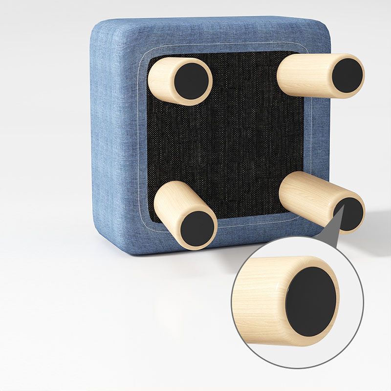 モダニズムオットマンベルベット布張りフェード抵抗性の広場オットマン