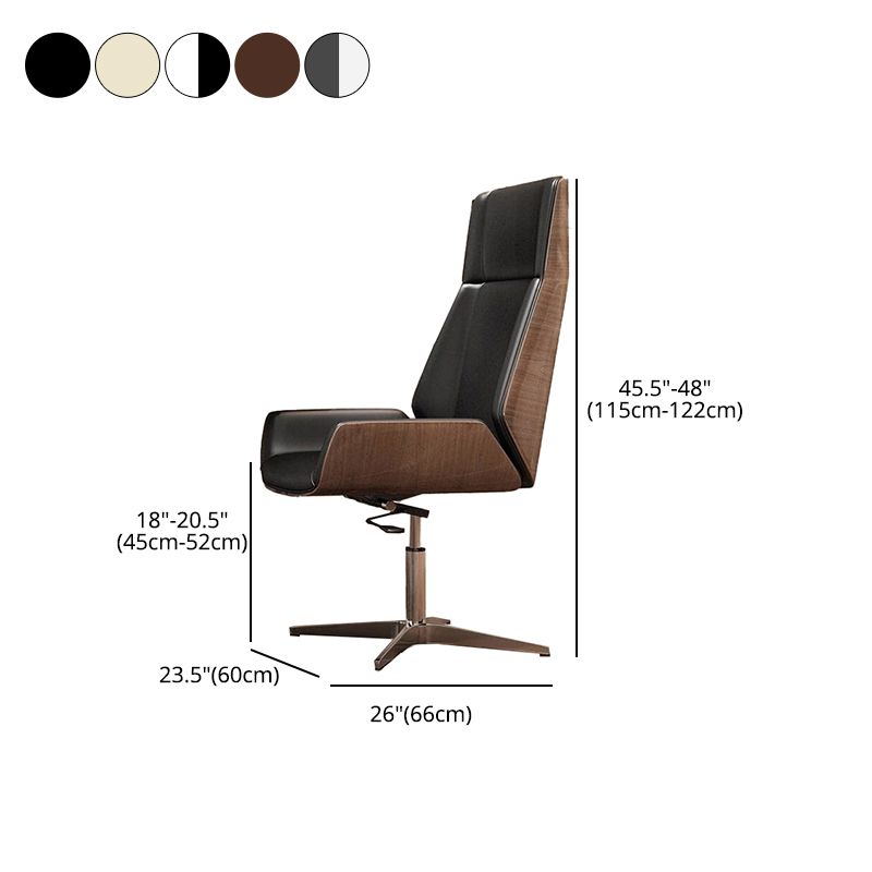 Executive Ergonomic Computer Chair Silver Metal Base Contemporary Office Chair Clearhalo 'furn' 'furn_office_chair' 'Furniture' 'furniture_office_chair' 'Office Chairs' 'Office Furniture' 'office_chair' 1200x1200_638d0512-ffa1-452a-9ef9-a8fdd5d16a22