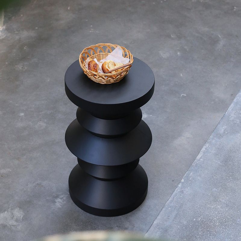 14" Wide Contemporary Corner Table Round Metal Black Side Table Clearhalo 'Coffee & Accent Tables' 'End & Side Tables' 'end_side_tables' 'furn' 'furn_end_side_tables' 'Furniture' 'Living Room Furniture' 1200x1200_638ee0fe-c9dc-411c-80f6-e1cc41ee446a