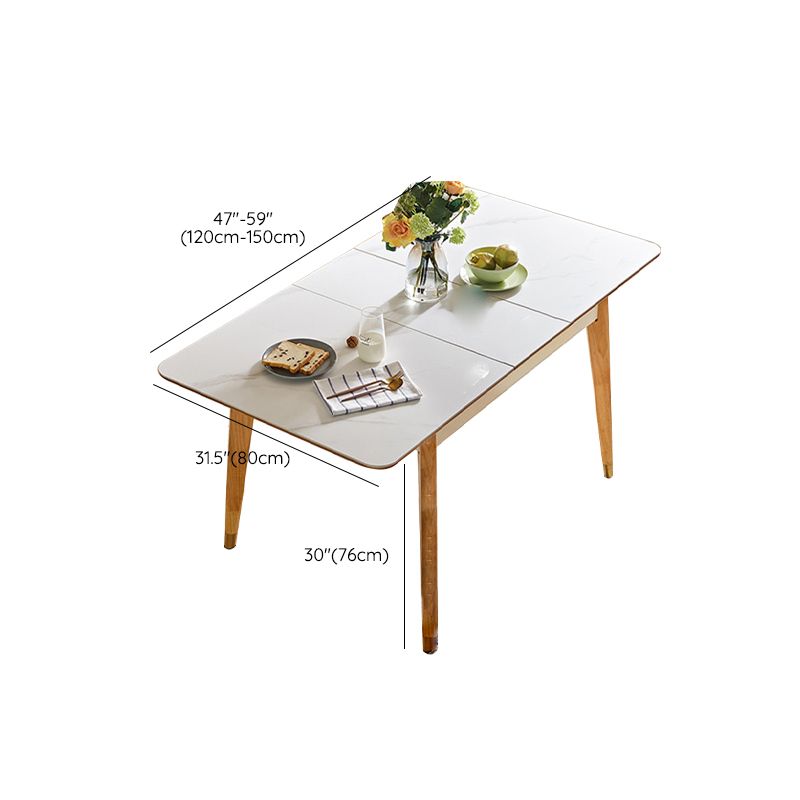 Hedendaagse rechthoekige en rond gemakkelijke vouwtafel met 4 voet