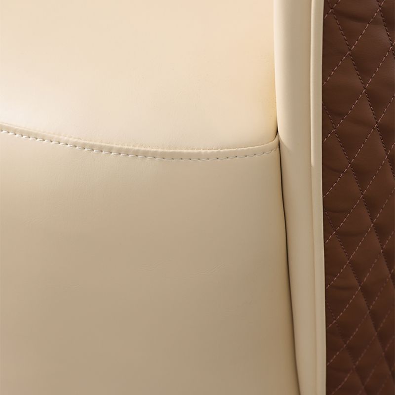Round Base Style Side Chair Leather Lounge Chair for Living Room Clearhalo 'Accent Chairs' 'accent_chairs' 'Chairs & Seating' 'furn' 'furn_accent_chairs' 'Furniture' 'Living Room Furniture' 1200x1200_638f24ff-79ba-48bd-b17e-79708d880417