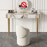 Tabouret de coiffeuse de maquillage de vanité luxueuse avec 2 tiroirs