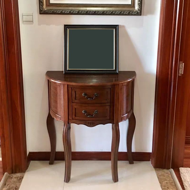 Console moderna di metà secolo Tavolo da divano di divani in legno massiccio