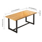 Industrial Style Solid Wood Dining Set with Rectangle Shape Table and Trestle Base for Home Use Clearhalo 'Dining Room Sets' 'Dining Tables & Seating' 'dining_room_set' 'Furniture' 'furniture_dining_room_set' 'Kitchen & Dining Furniture' 'kitchen&dining_furn' 'kitchen' 1200x1200_63938337-749f-46ab-9f01-8751189fe3c3
