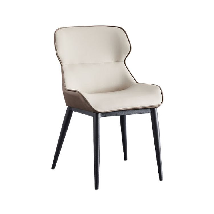 Modern Metal Indoor-Outdoor Chair Dining Room Wingback Parsons Armless Chair Clearhalo ' kitchen&dining_furn' 'Dining Chairs' 'Dining Tables & Seating' 'dining_chair' 'furn' 'furn_dining_chair' 'Furniture' 'furniture_dining_chair' 'Kitchen & Dining Furniture' 'kitchen' 1200x1200_6393a9a3-4848-4254-9d4d-ad4d6fcf6b99