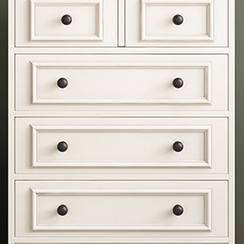 Coffre de rangement en bois vertical traditionnel américain coffre en bois pour chambre à coucher