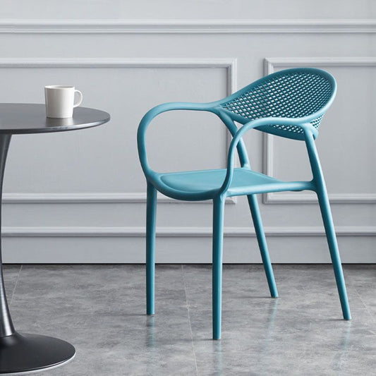Nordic Design Arm Open Back Dining Side Chair Plastic Side Chair Clearhalo 'Dining Chairs' 'Dining Tables & Seating' 'dining_chair' 'furn' 'furn_dining_chair' 'Furniture' 'furniture_dining_chair' 'Kitchen & Dining Furniture' 1200x1200_639802d2-514a-4fb1-bc42-7ba851f9dd74