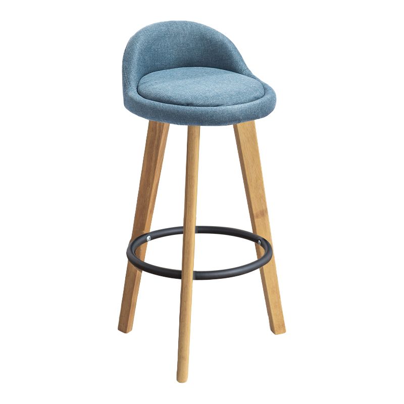 Modern Armless Backrest Counter Stool Wood Milk Tea Shop Bar Stool with Cushion and Pedal Clearhalo 'Bar Furniture' 'Bar Stools' 'bar_stools' 'furn' 'furn_bar_stools' 'furniture_bar_stools' 'Kitchen & Dining Furniture' 'kitchen&dining_furn' 'kitchen' 'kitchen_furn' Furniture' 1200x1200_639a61bf-8961-4094-9441-987efbc0d02a