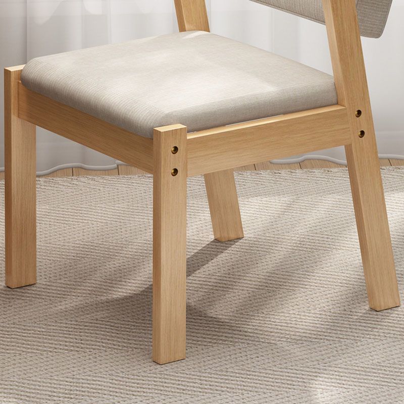 Contemporary Rubberwood Open Arm Chair Matte Finish Upholstered Dining Chair Clearhalo 'Dining Chairs' 'Dining Tables & Seating' 'dining_chair' 'furn' 'furn_dining_chair' 'Furniture' 'furniture_dining_chair' 'Kitchen & Dining Furniture' 1200x1200_639afd5e-28f3-4cdb-96f8-c0898bd1b9c8
