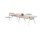 Natural Wood Rectangular Writing Desk Contemporary Office Desk