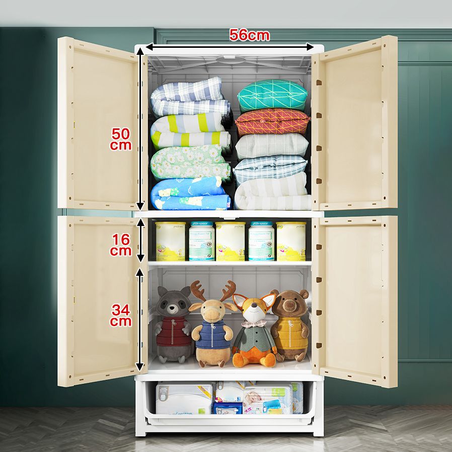 Armario de armario contemporáneo Armario de plástico con piernas