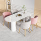 Designer Style Sintered Stone Dining Table Set 1/4/5 Pieces Home Dining Room Set
