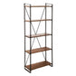 Home Office Etagere Bookshelf Modern Bookcase with Rectangle Shelves