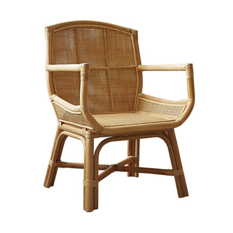 Solid Wood Lounge Chair Woven Back Side Chair for Living Room Clearhalo 'Accent Chairs' 'accent_chairs' 'Chairs & Seating' 'furn' 'furn_accent_chairs' 'Furniture' 'Living Room Furniture' 1200x1200_639ef7e7-ac1d-4182-9755-63a57f1ea72b