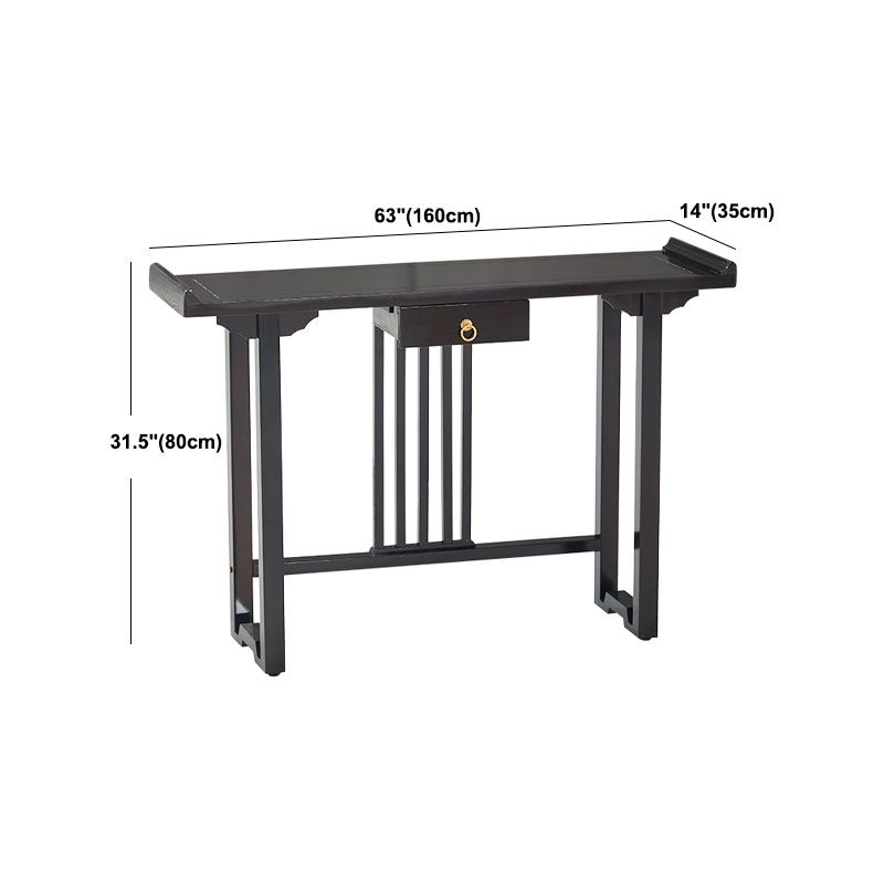 Pine Console Tafel Midden-eeuwse moderne rechthoek accenttafel voor Hall