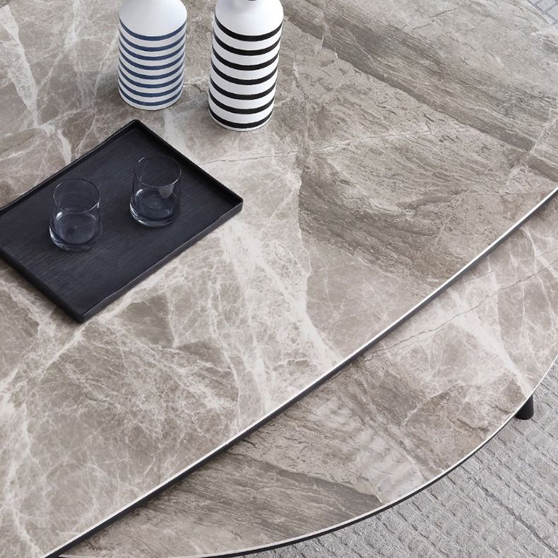 Modern Metal Dining Room Set Standard Height Black Legs Dining Set with Rectangle Table Clearhalo 'Dining Room Sets' 'Dining Tables & Seating' 'dining_room_set' 'furn' 'furn_dining_room_set' 'Furniture' 'furniture_dining_room_set' 'Kitchen & Dining Furniture' 'kitchen&dining_furn' 'kitchen' 1200x1200_639f6f5a-458e-4c41-8c85-c458d51f82fa