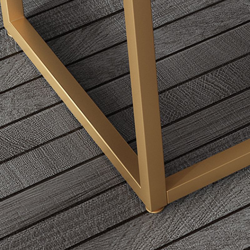 Contemporary White Office Desk with Metal Legs Marble Writing Desk Clearhalo 'furn' 'furn_office_desk' 'Furniture' 'Office Desks' 'Office Furniture' 'office_desk' 1200x1200_63a0761c-a008-4b5e-b285-085799ead906