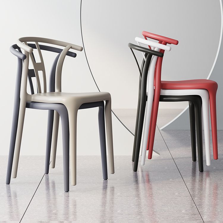 Plastic Side Chair Contemporary Style Multicolor Armless Chair for Dining Room Clearhalo ' kitchen&dining_furn' 'Dining Chairs' 'Dining Tables & Seating' 'dining_chair' 'furn' 'furn_dining_chair' 'Furniture' 'furniture_dining_chair' 'Kitchen & Dining Furniture' 'kitchen' 1200x1200_63a32678-65a1-4b99-8c2c-219888ad9fe8