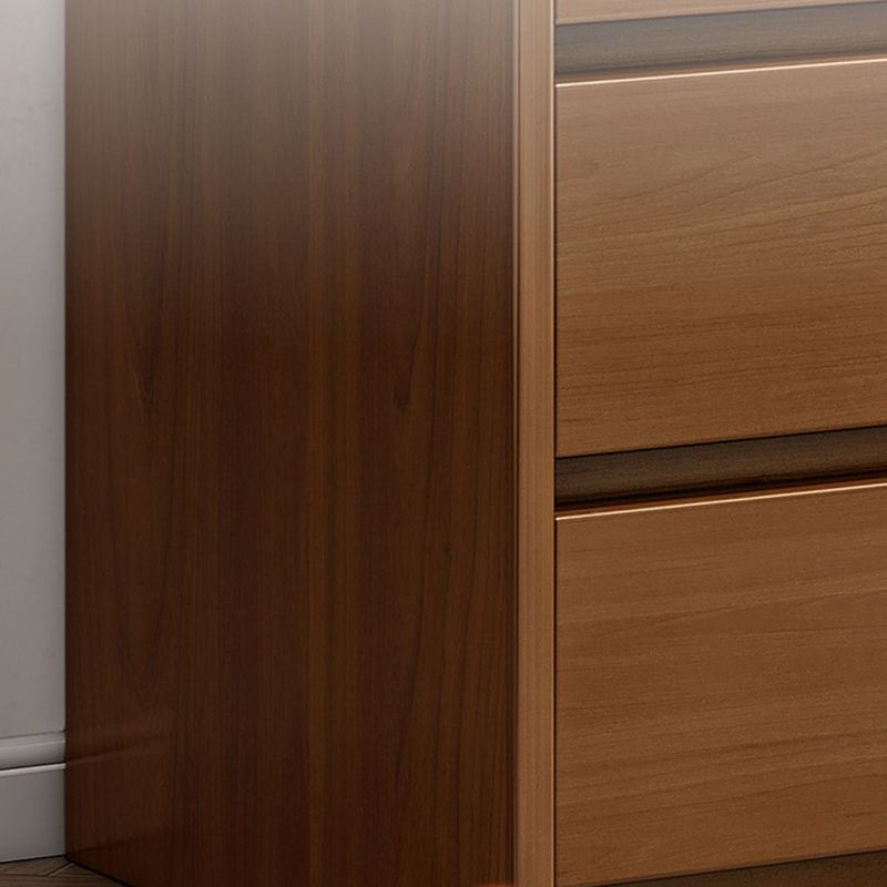 Tocador de madera tocador de cofre de almacenamiento contemporáneo con cajones